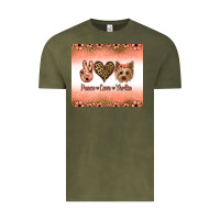 Vintage Olive peace love yorkie Vintage Tee - Jasminsmagicworld