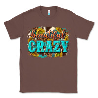 Chestnut Western Beautiful Crazy Classic Tee - texasbilliewilder
