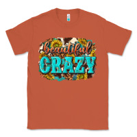 Copper Western Beautiful Crazy Classic Tee - texasbilliewilder