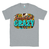 Heather Grey Western Beautiful Crazy Classic Tee - texasbilliewilder