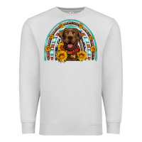 Dove Grey chocolate labrador rainbow Premium Sweatshirt - Artiststas