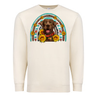 Sandshell chocolate labrador rainbow Premium Sweatshirt - Artiststas