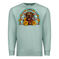 Seafoam chocolate labrador rainbow Premium Sweatshirt - Artiststas