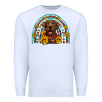 White chocolate labrador rainbow Premium Sweatshirt - Artiststas
