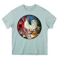 Arona leghorn rooster christmas ornament Heavy Core Tee - LillyAllenDesigns