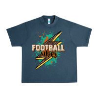 Midnight Navy Football Vibes Urban Heavy Tee - HowdyJamesFarm