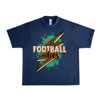 Navy Football Vibes Urban Heavy Tee - HowdyJamesFarm