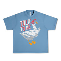 Pebble Blue Talk To Me- Funny Goose Tee- Funny Goose Gifts Premium Urban Heavy Tee - minhPixels