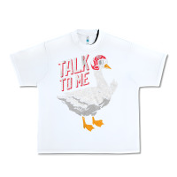 White Talk To Me- Funny Goose Tee- Funny Goose Gifts Premium Urban Heavy Tee - minhPixels