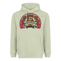 Matcha school bus leopard cowhide rainbow Heavyweight Hoodie - Artiststas