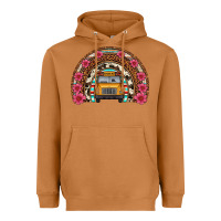 Meerkat school bus leopard cowhide rainbow Heavyweight Hoodie - Artiststas