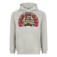 Moon Dust school bus leopard cowhide rainbow Heavyweight Hoodie - Artiststas