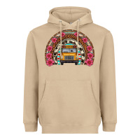 Mushroom school bus leopard cowhide rainbow Heavyweight Hoodie - Artiststas