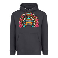 Smoke school bus leopard cowhide rainbow Heavyweight Hoodie - Artiststas