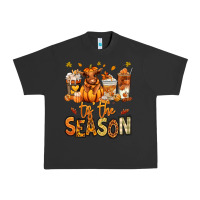 Pigment Black Tis' the season Fall Heifer coffee cups Urban Heavy Tee - RanaPortraitStore