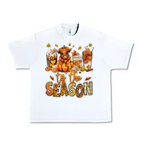 White Tis' the season Fall Heifer coffee cups Urban Heavy Tee - RanaPortraitStore