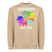 Mushroom Different Not Less Daisy Autism Puzzle Heavyweight Sweatshirt - CowhideDigitalArt