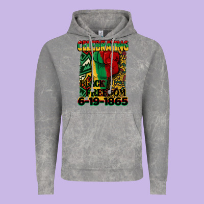 Celebrating Black Freedom 6 19 1865 Juneteenth Vintage Hoodie Designed By Cowgirlartshop