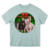 Arona christmas pig Heavy Core Tee - LillyAllenDesigns