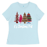 Baby Blue It s Christmas Y all Ladies Tee - Bettercallsaul