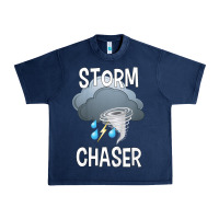 Navy Kids Storm Chaser Boys Storm Hunter Tornado Gift Urban Heavy Tee - minhPixels