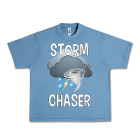 Pebble Blue Kids Storm Chaser Boys Storm Hunter Tornado Gift Urban Heavy Tee - minhPixels