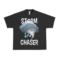 Pigment Black Kids Storm Chaser Boys Storm Hunter Tornado Gift Urban Heavy Tee - minhPixels