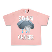 Salmon Kids Storm Chaser Boys Storm Hunter Tornado Gift Urban Heavy Tee - minhPixels