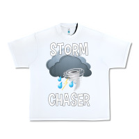 White Kids Storm Chaser Boys Storm Hunter Tornado Gift Urban Heavy Tee - minhPixels