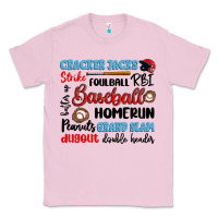 Bubblegum Pink baseball typography words Classic Tee - Artiststas