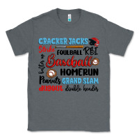 Charcoal Heather baseball typography words Classic Tee - Artiststas