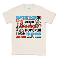 Natural baseball typography words Classic Tee - Artiststas