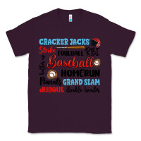 Plum baseball typography words Classic Tee - Artiststas