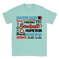 Seafoam baseball typography words Classic Tee - Artiststas