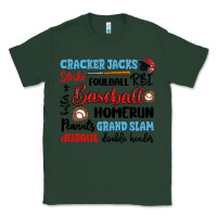 Sports Green baseball typography words Classic Tee - Artiststas