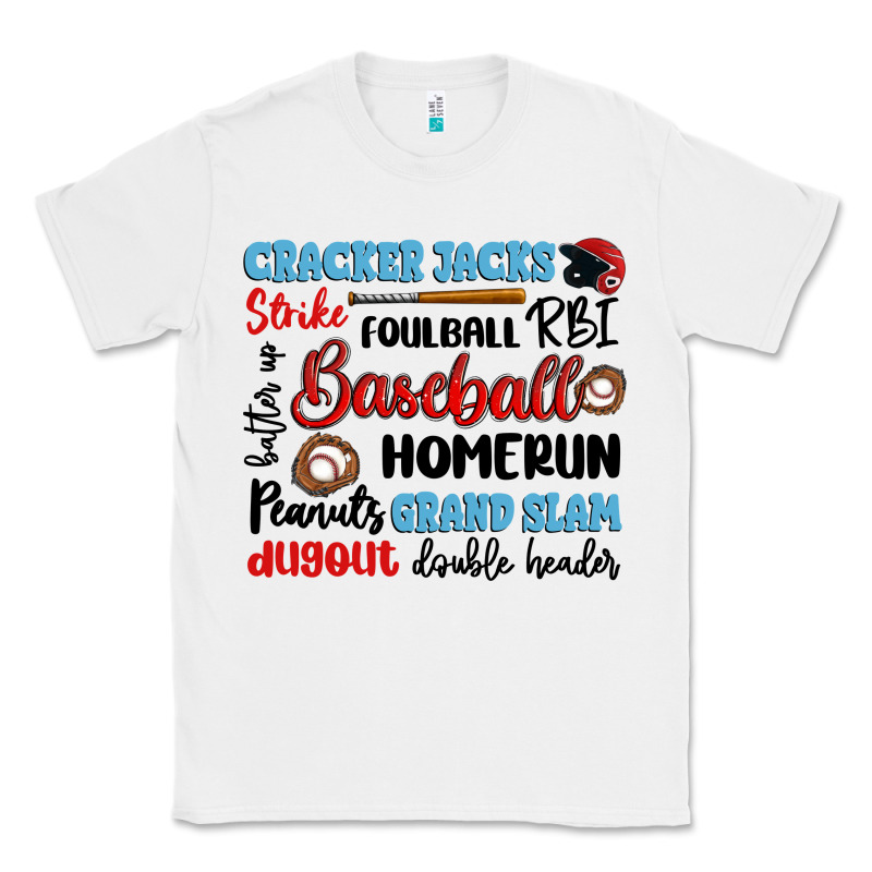 Baseball Typography Words Classic Tee by Artiststas | Teevron