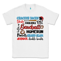 White baseball typography words Classic Tee - Artiststas