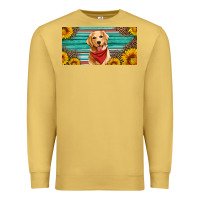 Antique Gold golden retriever license plate Premium Sweatshirt - Artiststas