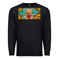 Black golden retriever license plate Premium Sweatshirt - Artiststas