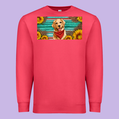 Golden Retriever License Plate Premium Sweatshirt Designed By Artiststas