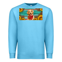 Ocean Blue golden retriever license plate Premium Sweatshirt - Artiststas