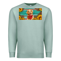 Seafoam golden retriever license plate Premium Sweatshirt - Artiststas