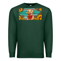 Sports Green golden retriever license plate Premium Sweatshirt - Artiststas