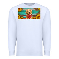 White golden retriever license plate Premium Sweatshirt - Artiststas