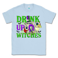 Dusty Blue Drink Up Witches Classic Tee - texasbilliewilder