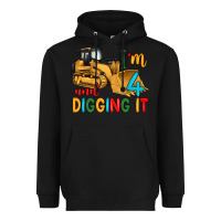 Black i'm 4 and digging it Heavyweight Hoodie - Artiststas