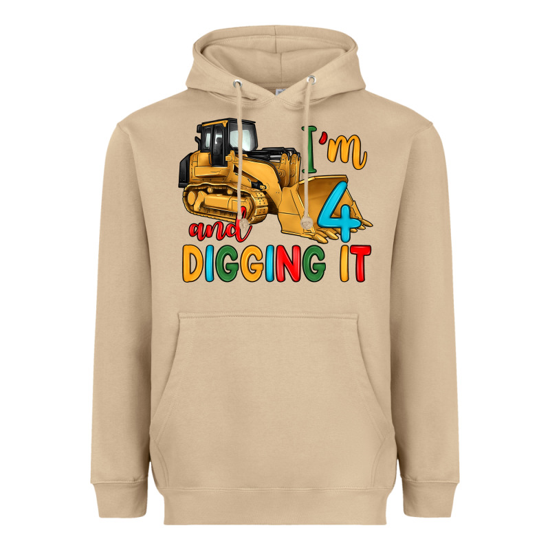 I'm 4 And Digging It Heavyweight Hoodie by Artiststas | Teevron