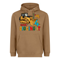 Toasted Coconut i'm 4 and digging it Heavyweight Hoodie - Artiststas