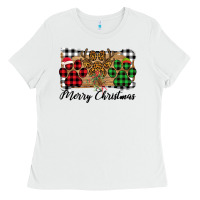 White Merry Christmas Paws Ladies Tee - Bettercallsaul