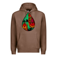Chestnut african masks teardrop  3 Premium Hoodie - BundleAndBundleShop
